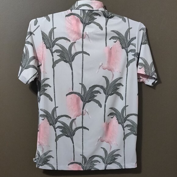 Bad Birdie Flamingo Golf Polo Men's SIZE MEDIUM - Picture 4 of 4